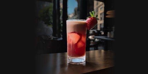 Strawberry espresso tonic