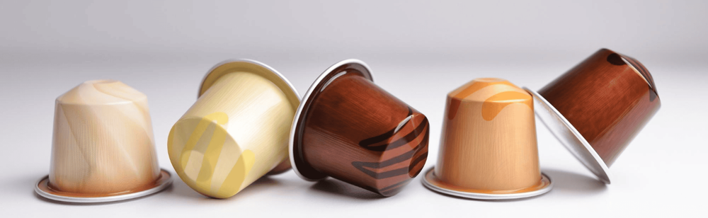 Different coffee pods placed with each other