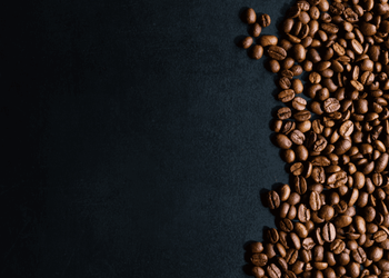 Medium-dark roasted coffee beans