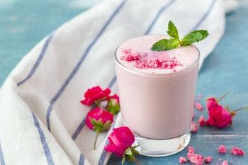 Strawberry Rose Almond Latte
